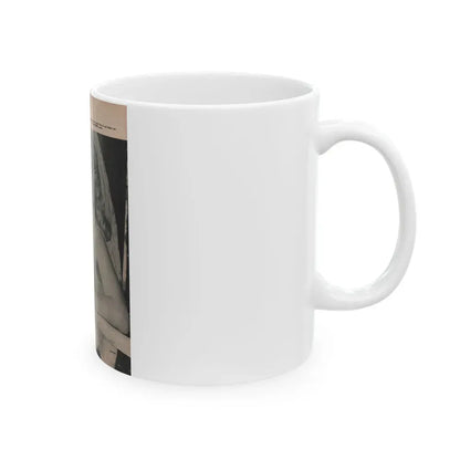 Jayne Mansfield #171 - Fabulous Females Mag. Issue #01 '55 - 1 B&W Photo (Vintage Female Icon) White Coffee Mug - Go Mug Yourself