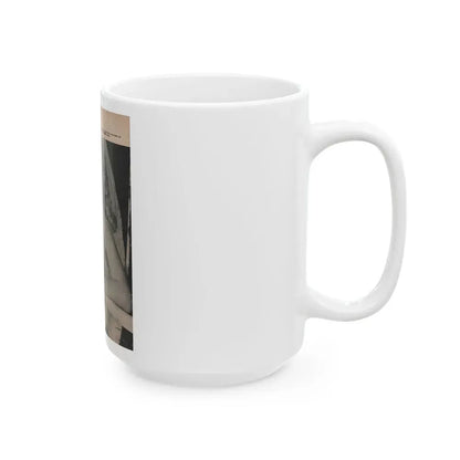 Jayne Mansfield #171 - Fabulous Females Mag. Issue #01 '55 - 1 B&W Photo (Vintage Female Icon) White Coffee Mug - Go Mug Yourself