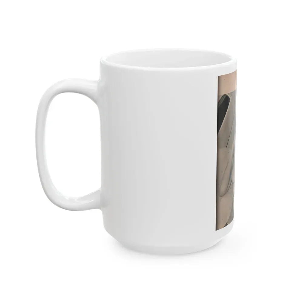 Jayne Mansfield #171 - Fabulous Females Mag. Issue #01 '55 - 1 B&W Photo (Vintage Female Icon) White Coffee Mug - Go Mug Yourself