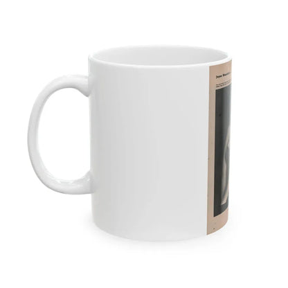Jayne Mansfield #172 - Fabulous Females Mag. Issue #01 '55 - 1 B&W Photo (Vintage Female Icon) White Coffee Mug - Go Mug Yourself