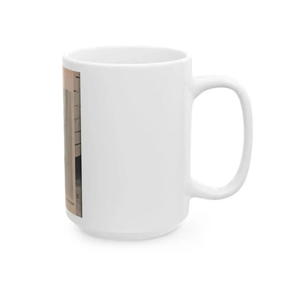 Jayne Mansfield #172 - Fabulous Females Mag. Issue #01 '55 - 1 B&W Photo (Vintage Female Icon) White Coffee Mug - Go Mug Yourself