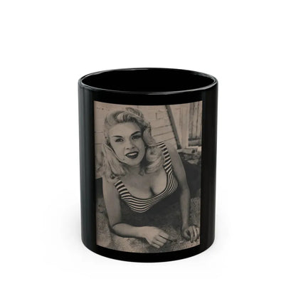 Jayne Mansfield #173 - Fabulous Females Mag. Issue #01 '55 - 1 B&W Photo (Vintage Female Icon) Black Coffee Mug 11oz - Go Mug Yourself