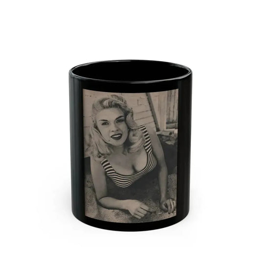 Jayne Mansfield #173 - Fabulous Females Mag. Issue #01 '55 - 1 B&W Photo (Vintage Female Icon) Black Coffee Mug 11oz - Go Mug Yourself