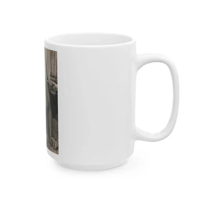 Jayne Mansfield #173 - Fabulous Females Mag. Issue #01 '55 - 1 B&W Photo (Vintage Female Icon) White Coffee Mug - Go Mug Yourself