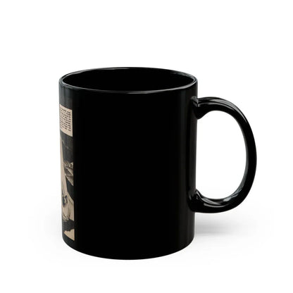 Jayne Mansfield #176 - 1 B&W Photo & Caption from PIC Digest Mag. Sept. '58 (Vintage Female Icon) Black Coffee Mug - Go Mug Yourself