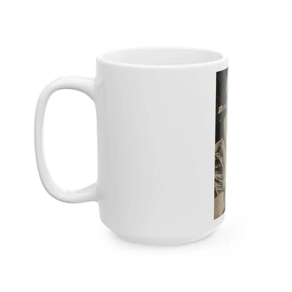 Jayne Mansfield #176 - 1 B&W Photo & Caption from PIC Digest Mag. Sept. '58 (Vintage Female Icon) White Coffee Mug - Go Mug Yourself