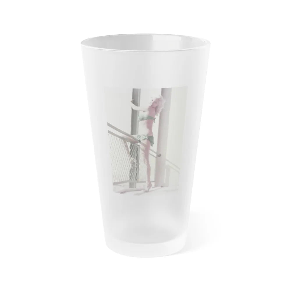 Jayne Mansfield #197 (Vintage Female Icon) Frosted Pint Glass 16oz-16oz-Frosted-Go Mug Yourself