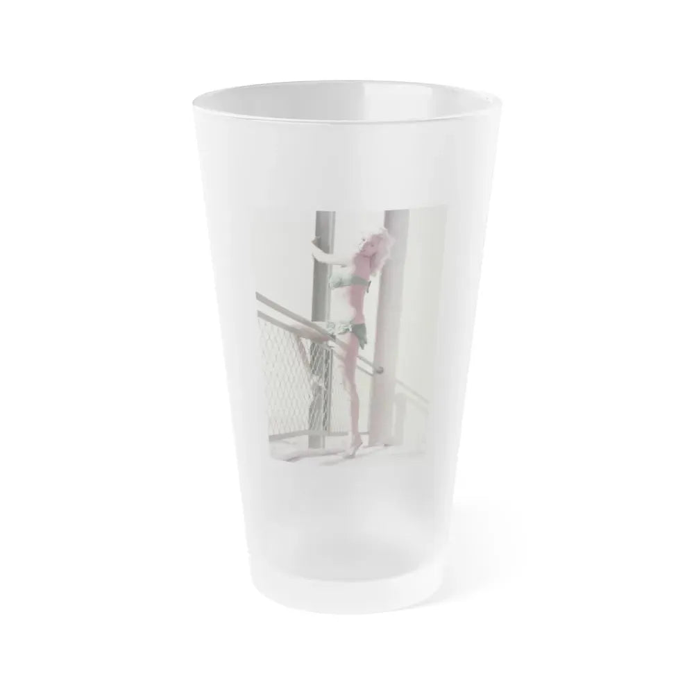 Jayne Mansfield #197 (Vintage Female Icon) Frosted Pint Glass 16oz 16oz Frosted - Go Mug Yourself