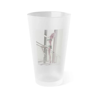 Jayne Mansfield #197 (Vintage Female Icon) Frosted Pint Glass 16oz 16oz Frosted - Go Mug Yourself