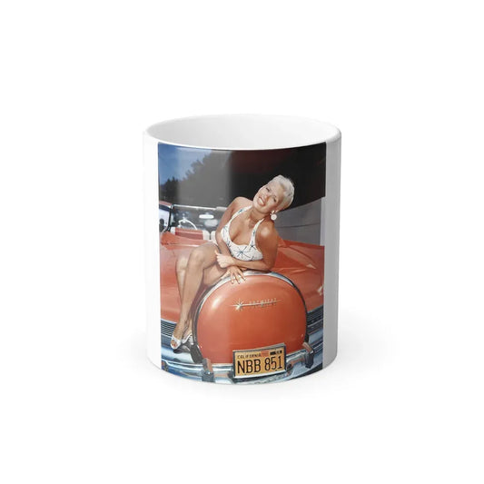 Jayne Mansfield #20 (Vintage Female Icon) Color Changing Coffee Mug 11oz - Go Mug Yourself