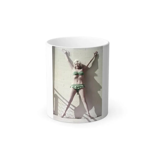 Jayne Mansfield #201 (Vintage Female Icon) Color Changing Coffee Mug 11oz - Go Mug Yourself