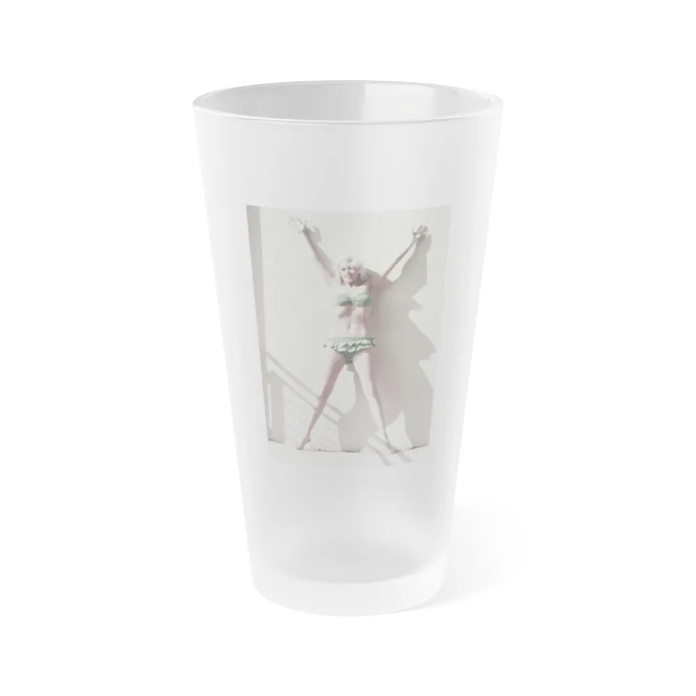 Jayne Mansfield #201 (Vintage Female Icon) Frosted Pint Glass 16oz-16oz-Frosted-Go Mug Yourself