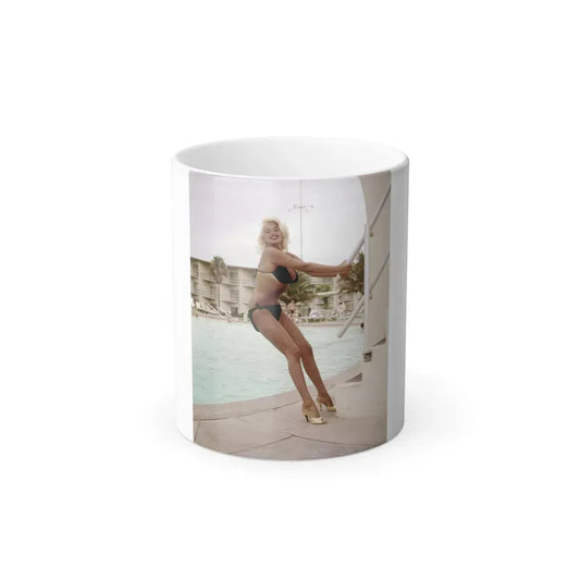 Jayne Mansfield #202 (Vintage Female Icon) Color Changing Coffee Mug 11oz - Go Mug Yourself
