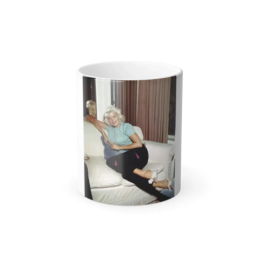Jayne Mansfield #203 (Vintage Female Icon) Color Changing Coffee Mug 11oz - Go Mug Yourself