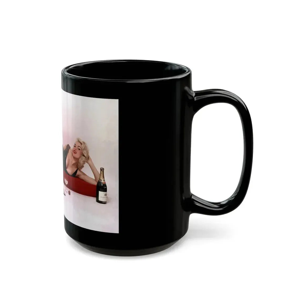 Jayne Mansfield #204 (Vintage Female Icon) Black Coffee Mug - Go Mug Yourself