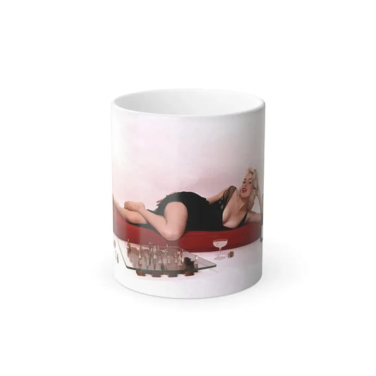 Jayne Mansfield #204 (Vintage Female Icon) Color Changing Coffee Mug 11oz - Go Mug Yourself