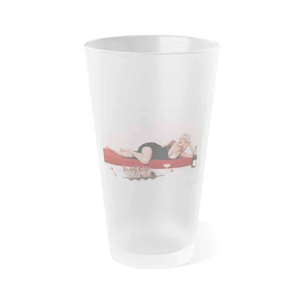 Jayne Mansfield #204 (Vintage Female Icon) Frosted Pint Glass 16oz-16oz-Frosted-Go Mug Yourself