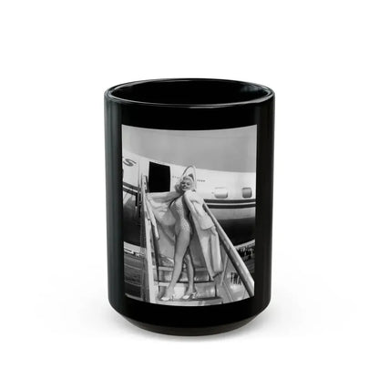 Jayne Mansfield #205 (Vintage Female Icon) Black Coffee Mug 15oz - Go Mug Yourself