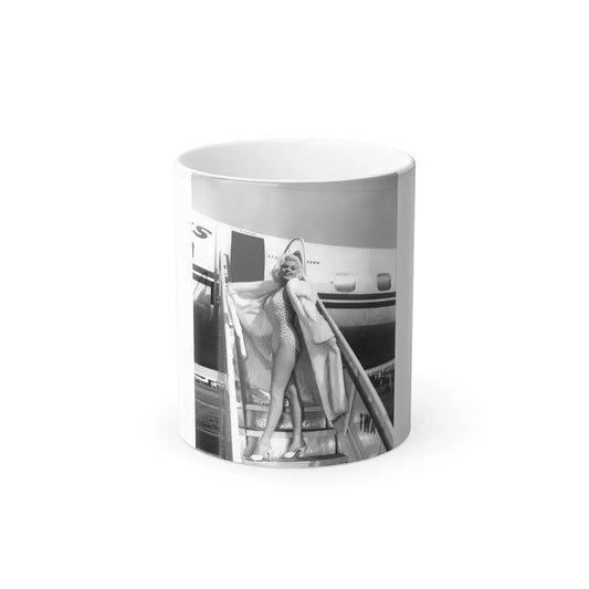 Jayne Mansfield #205 (Vintage Female Icon) Color Changing Coffee Mug 11oz - Go Mug Yourself