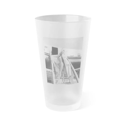 Jayne Mansfield #205 (Vintage Female Icon) Frosted Pint Glass 16oz 16oz Frosted - Go Mug Yourself