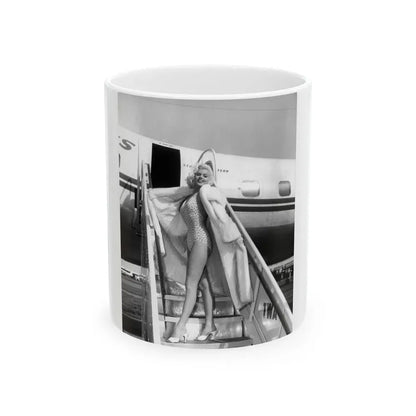 Jayne Mansfield #205 (Vintage Female Icon) White Coffee Mug 11oz - Go Mug Yourself