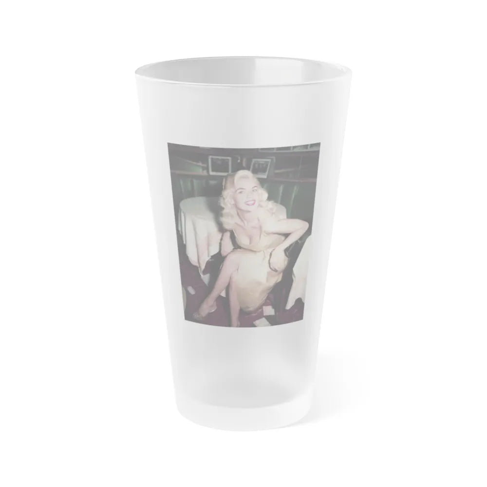 Jayne Mansfield #207 (Vintage Female Icon) Frosted Pint Glass 16oz-16oz-Frosted-Go Mug Yourself