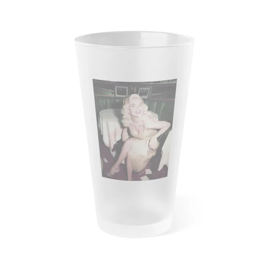 Jayne Mansfield #207 (Vintage Female Icon) Frosted Pint Glass 16oz-16oz-Frosted-Go Mug Yourself