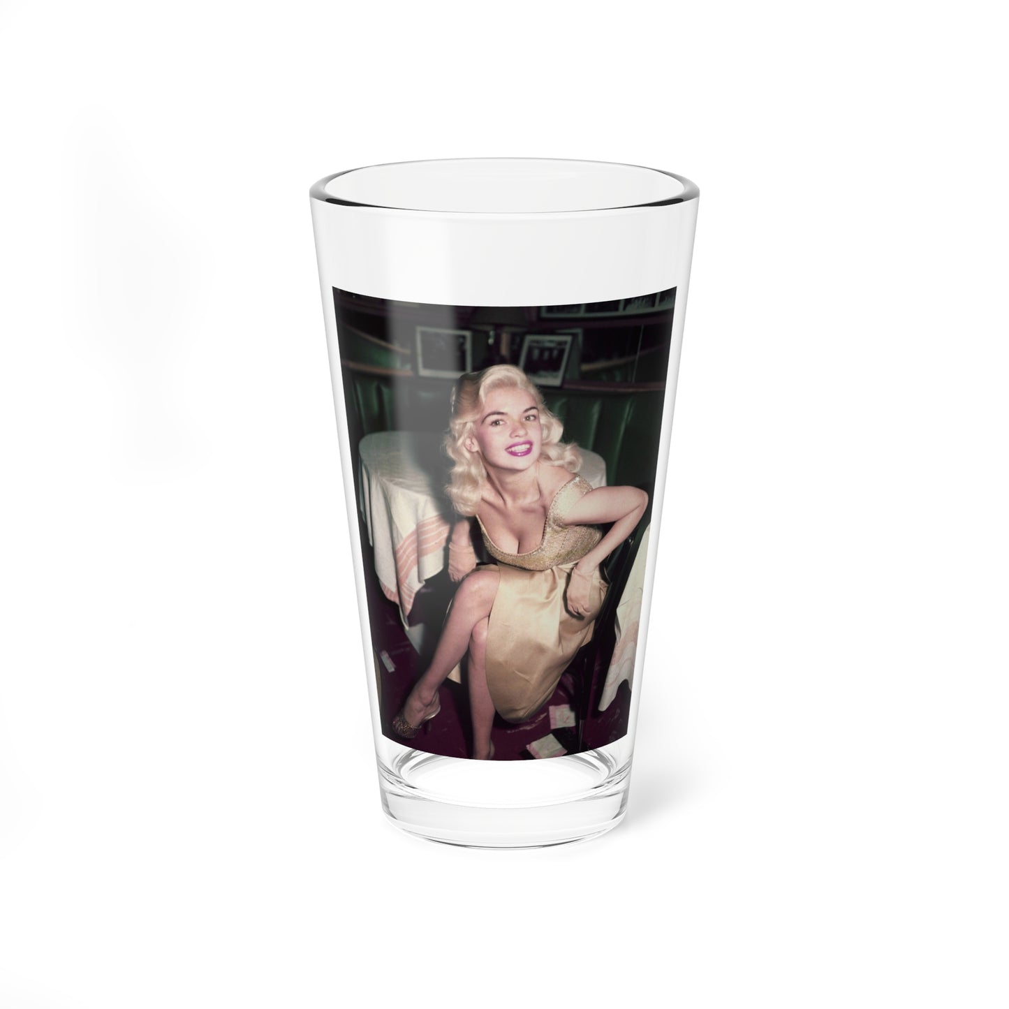 Jayne Mansfield #207 (Vintage Female Icon) Pint Glass 16oz-16oz-Go Mug Yourself