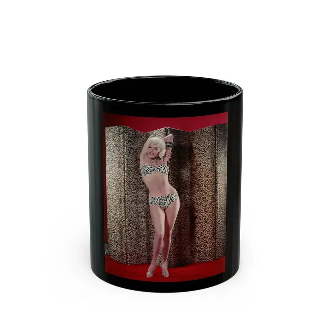 Jayne Mansfield #208 (Vintage Female Icon) Black Coffee Mug 11oz - Go Mug Yourself