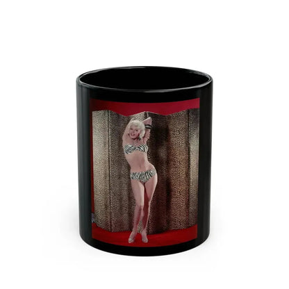 Jayne Mansfield #208 (Vintage Female Icon) Black Coffee Mug 11oz - Go Mug Yourself