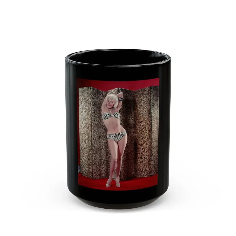 Jayne Mansfield #208 (Vintage Female Icon) Black Coffee Mug 15oz - Go Mug Yourself