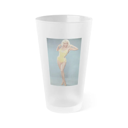 Jayne Mansfield #211 (Vintage Female Icon) Frosted Pint Glass 16oz-16oz-Frosted-Go Mug Yourself