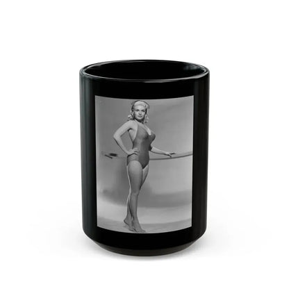 Jayne Mansfield #212 (Vintage Female Icon) Black Coffee Mug 15oz - Go Mug Yourself