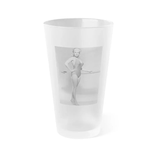 Jayne Mansfield #212 (Vintage Female Icon) Frosted Pint Glass 16oz 16oz Frosted - Go Mug Yourself