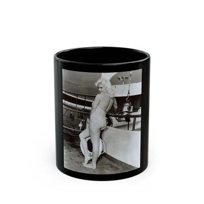 Jayne Mansfield #215 (Vintage Female Icon) Black Coffee Mug 11oz - Go Mug Yourself