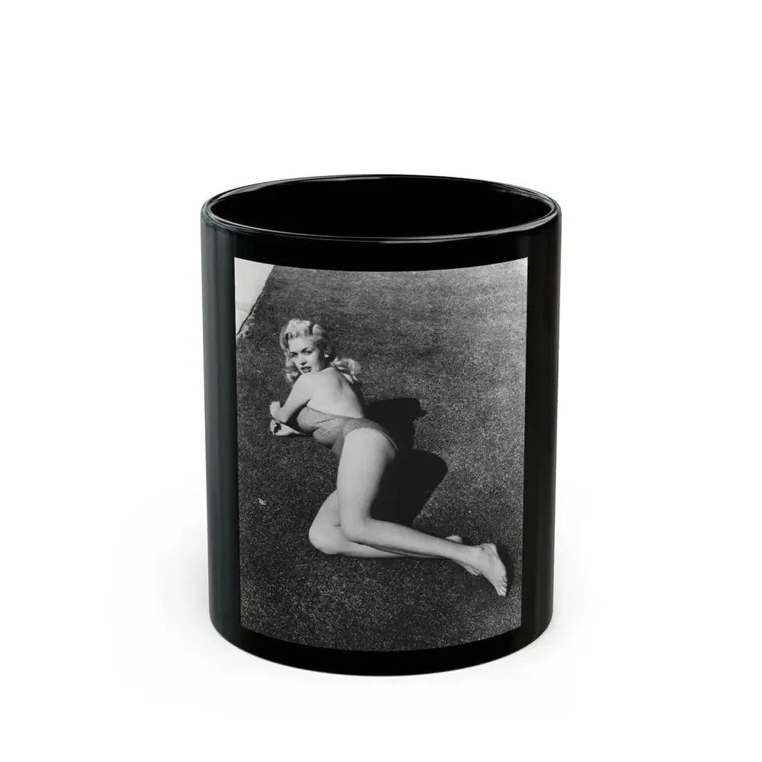 Jayne Mansfield #217 (Vintage Female Icon) Black Coffee Mug 11oz - Go Mug Yourself