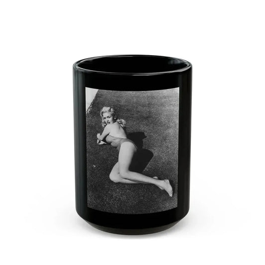 Jayne Mansfield #217 (Vintage Female Icon) Black Coffee Mug 15oz - Go Mug Yourself