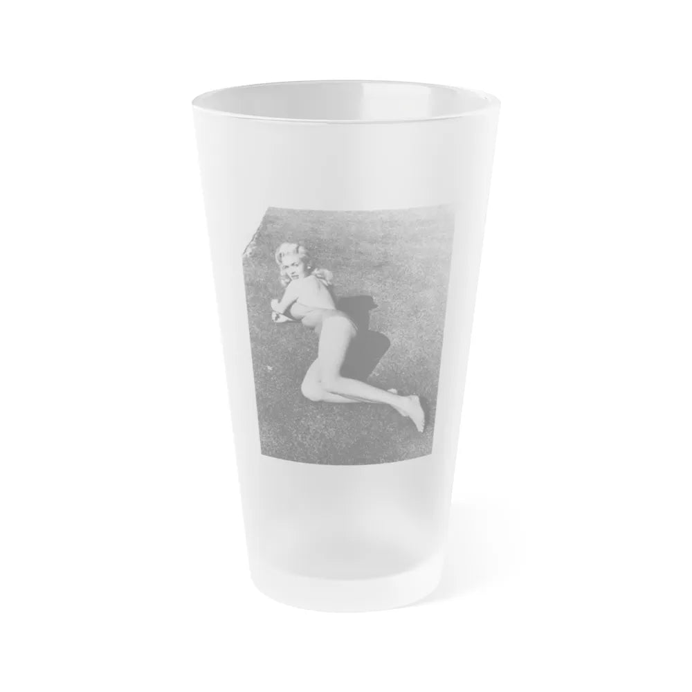 Jayne Mansfield #217 (Vintage Female Icon) Frosted Pint Glass 16oz-16oz-Frosted-Go Mug Yourself