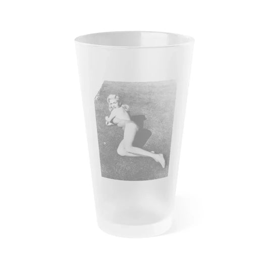 Jayne Mansfield #217 (Vintage Female Icon) Frosted Pint Glass 16oz 16oz Frosted - Go Mug Yourself