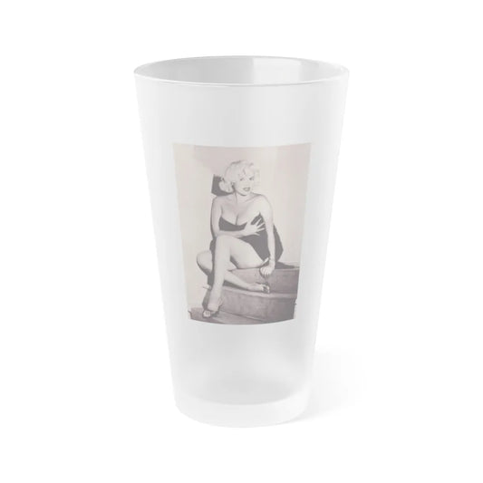 Jayne Mansfield #222 (Vintage Female Icon) Frosted Pint Glass 16oz-16oz-Frosted-Go Mug Yourself