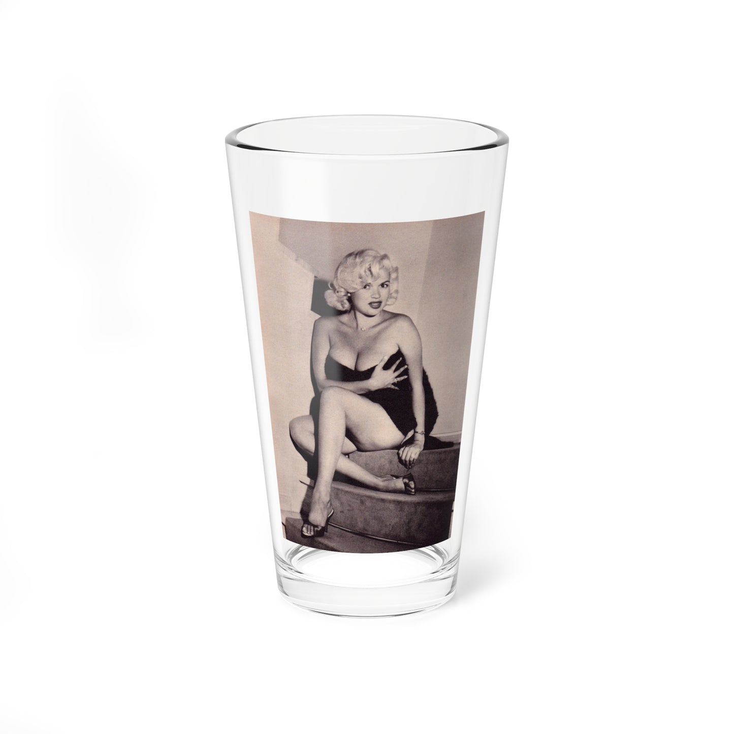 Jayne Mansfield #222 (Vintage Female Icon) Pint Glass 16oz-16oz-Go Mug Yourself