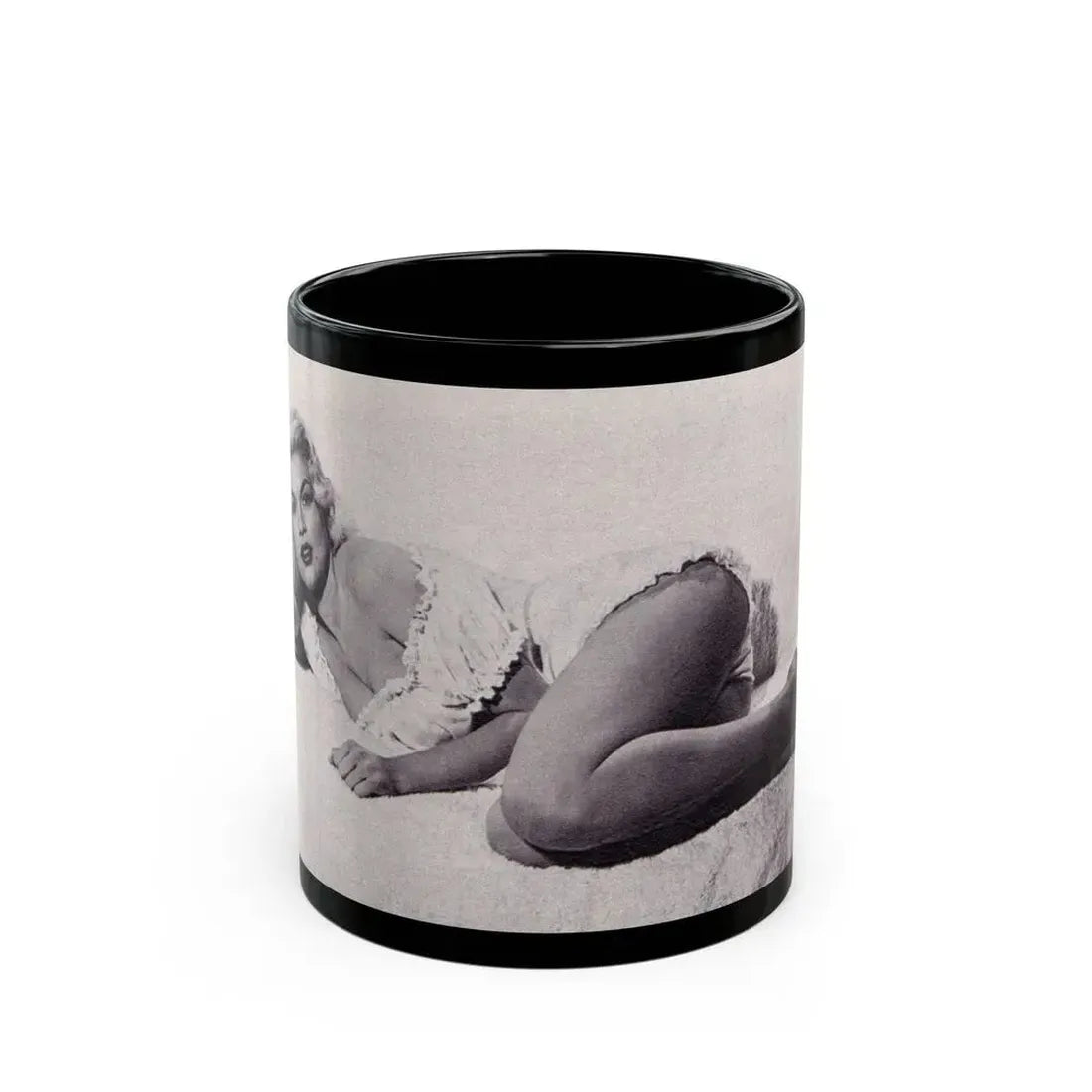 Jayne Mansfield #224 (Vintage Female Icon) Black Coffee Mug 11oz - Go Mug Yourself