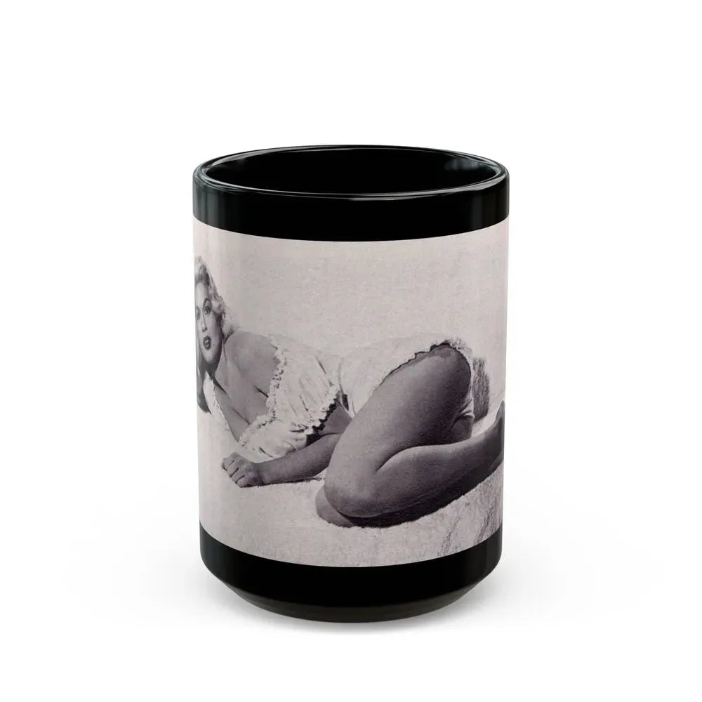 Jayne Mansfield #224 (Vintage Female Icon) Black Coffee Mug 15oz - Go Mug Yourself