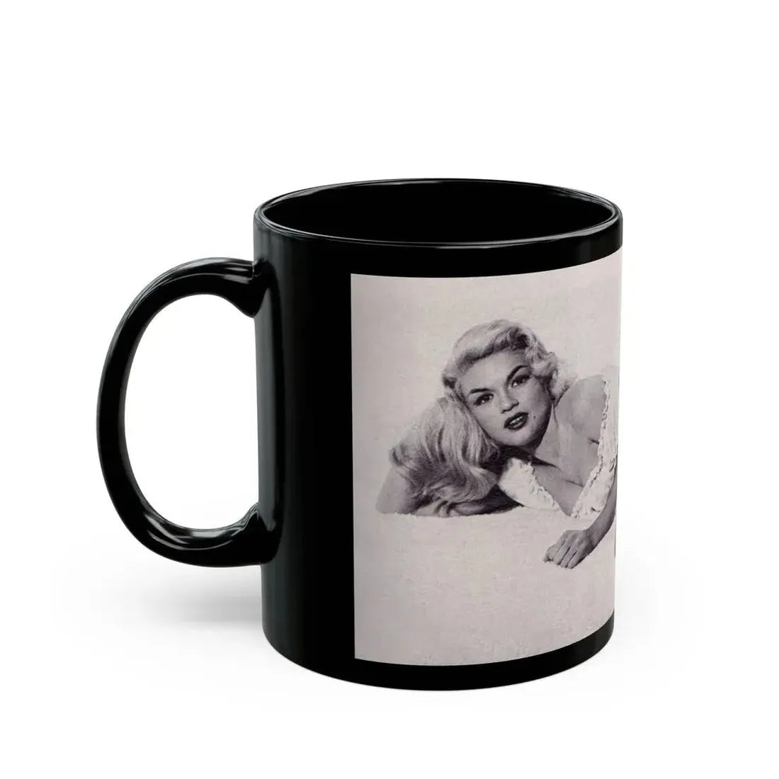 Jayne Mansfield #224 (Vintage Female Icon) Black Coffee Mug - Go Mug Yourself