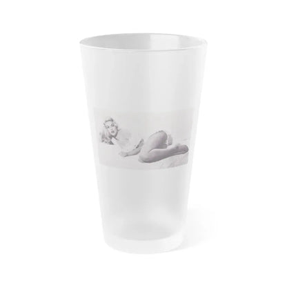Jayne Mansfield #224 (Vintage Female Icon) Frosted Pint Glass 16oz 16oz Frosted - Go Mug Yourself