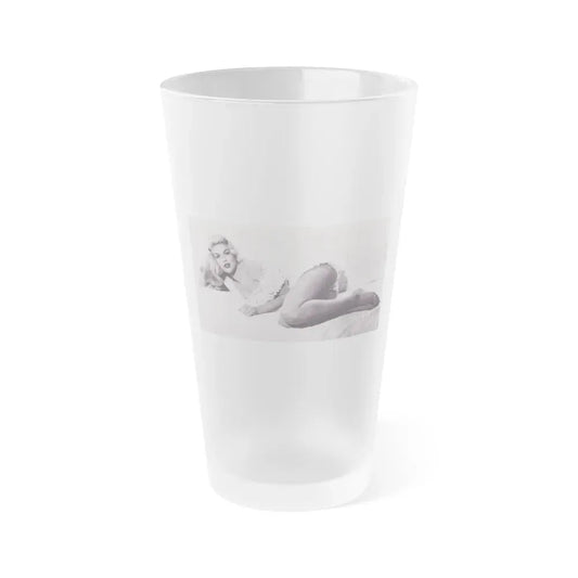 Jayne Mansfield #224 (Vintage Female Icon) Frosted Pint Glass 16oz 16oz Frosted - Go Mug Yourself