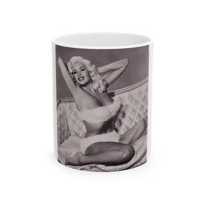 Jayne Mansfield #225 (Vintage Female Icon) White Coffee Mug 11oz - Go Mug Yourself