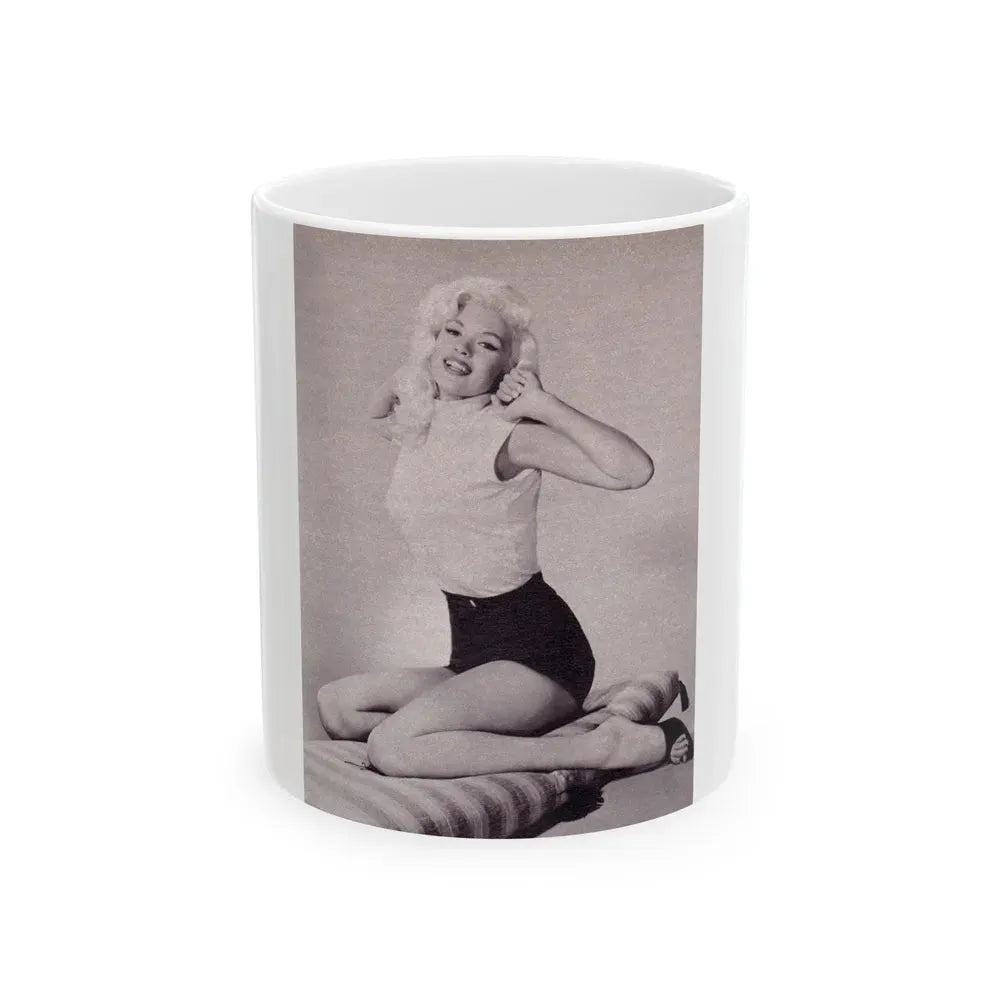 Jayne Mansfield #226 (Vintage Female Icon) White Coffee Mug 11oz - Go Mug Yourself