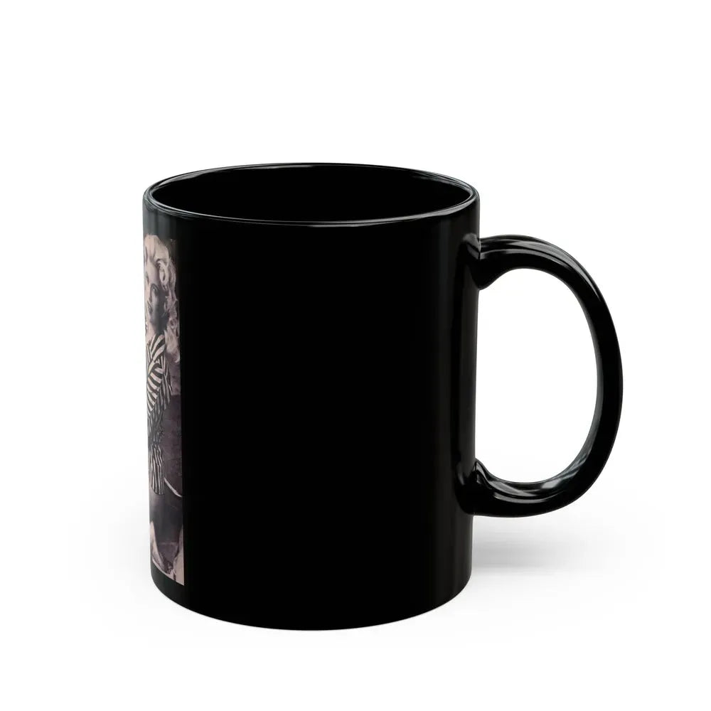 Jayne Mansfield #227 (Vintage Female Icon) Black Coffee Mug - Go Mug Yourself