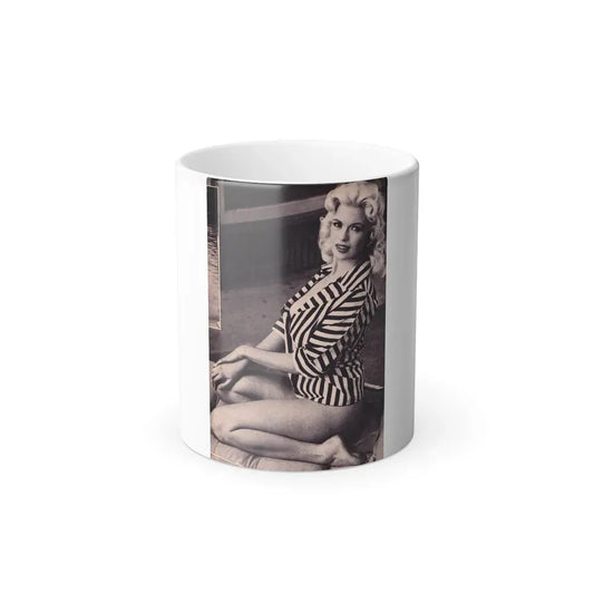 Jayne Mansfield #227 (Vintage Female Icon) Color Changing Coffee Mug 11oz - Go Mug Yourself